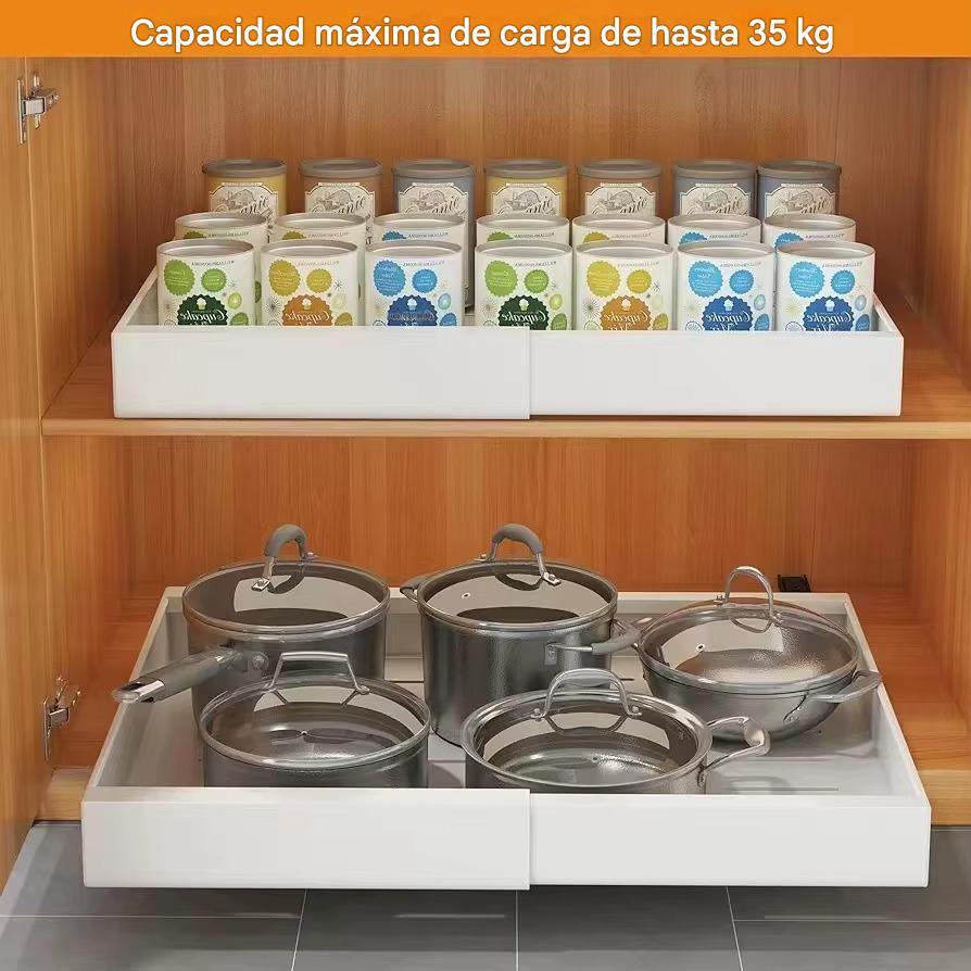 Organizador de gabinete extraible y ajustable x 2 unidades