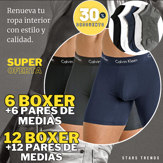 SUPER PROMOCIÓN BOXER Y MEDIAS PREMIUM
