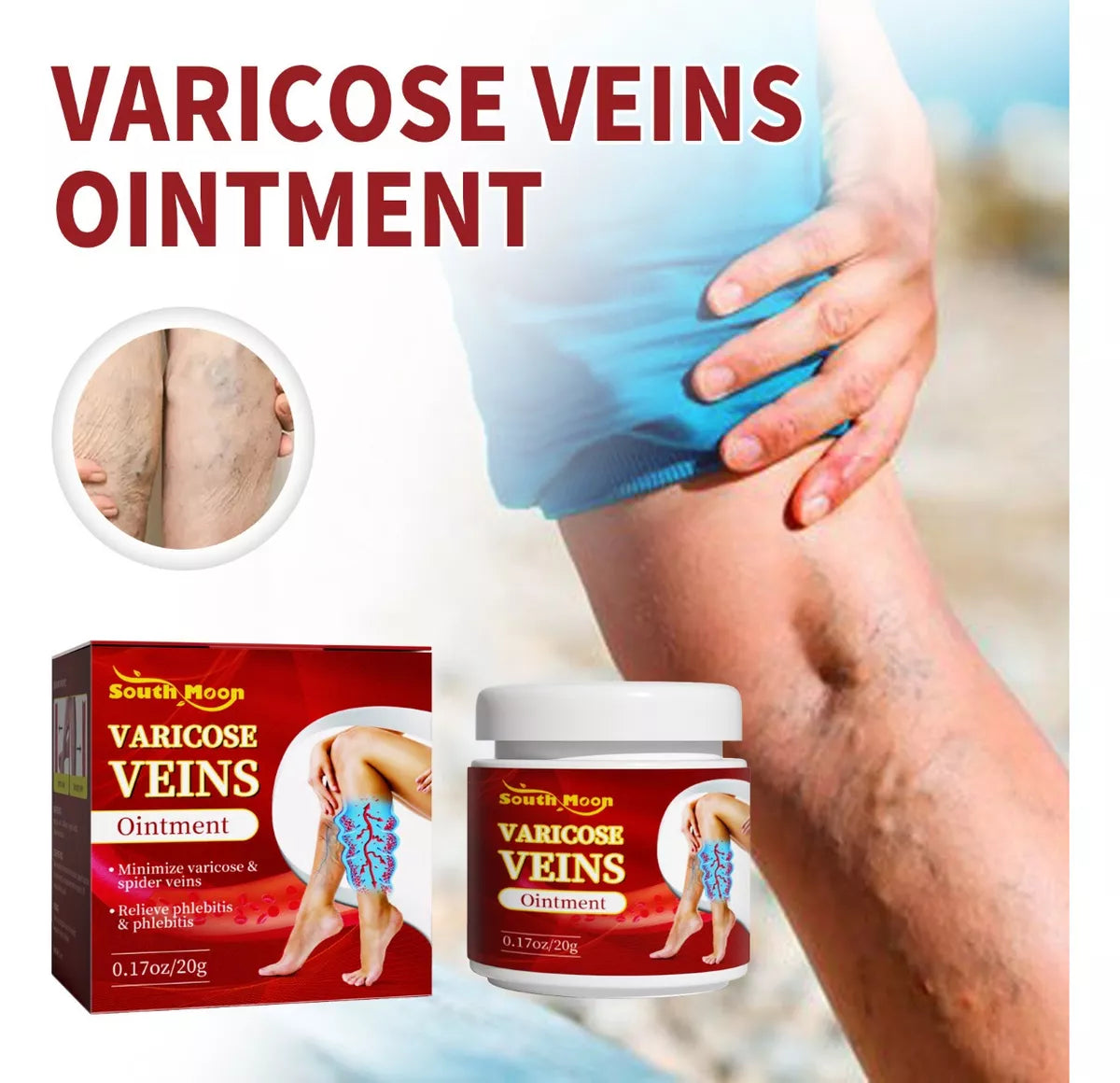 Crema para desvanecer las varices