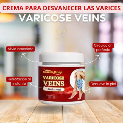 Crema para desvanecer las varices