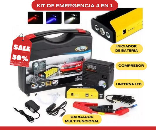 KIT de Emergencia para Autos 4 en 1 🚗