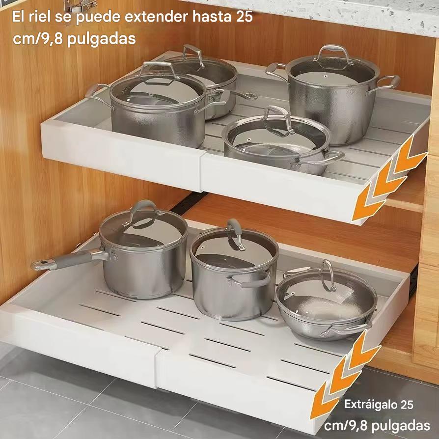 Organizador de gabinete extraible y ajustable x 2 unidades