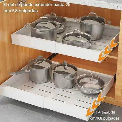 Organizador de gabinete extraible y ajustable x 2 unidades